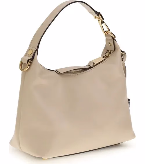 Versace Beige Calf Leather Bos Taurus Handbag