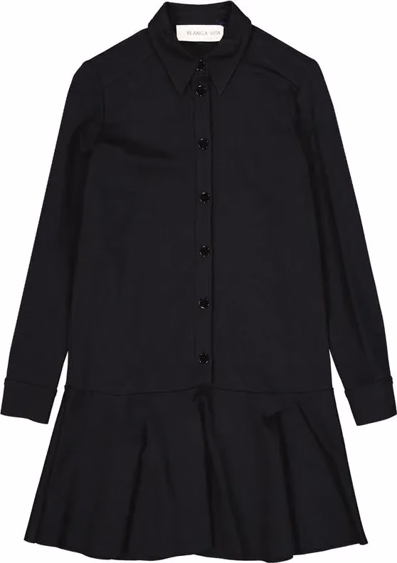BLANCA VITA Black Elastane Casual Dress