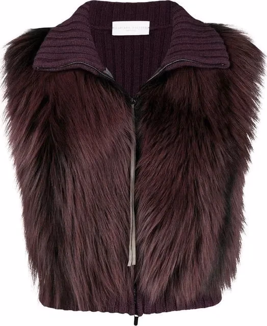 Fabiana Filippi Gray Merino Wool Sleeveless Jacket