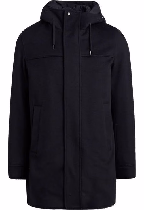 Herno Black Cashmere Coat