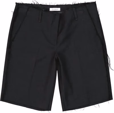 Black Virgin Wool Bermuda Shorts