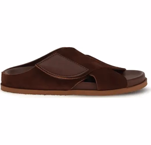 Pedro García Brown Velvet Sandals