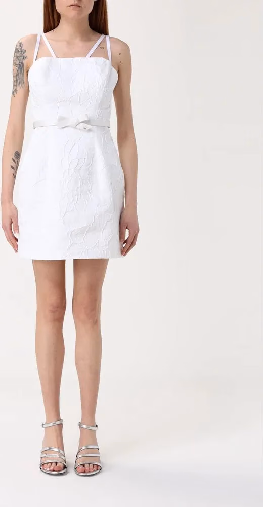 Elisabetta Franchi Beige Polyester Casual Dress
