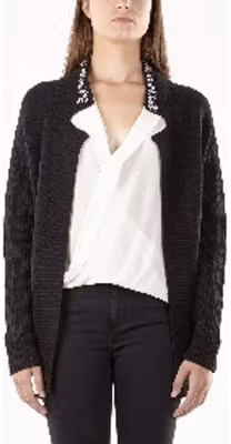 Black Viscose Cardigan