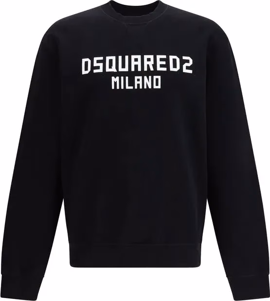 Dsquared² Black Cotton Sweatshirt