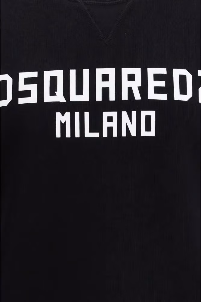 Dsquared² Black Cotton Sweatshirt