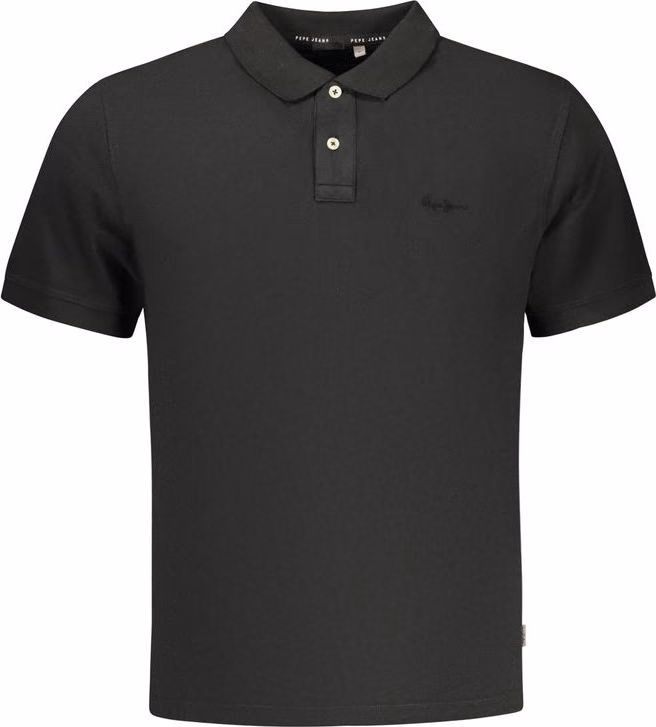 Pepe Jeans Black Cotton Men's Polo Shirt