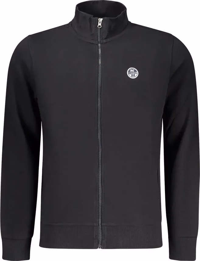 North Sails Black Cotton Men Sweatshirt