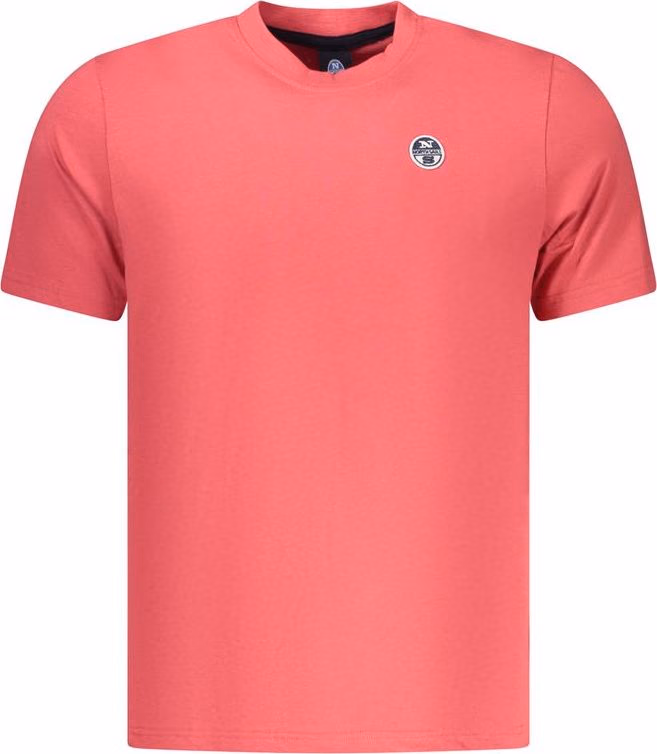 North Sails Red Cotton Men T-Shirt