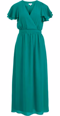 Bicolor Polyester Casual Dress