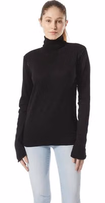 Black Cotton Turtleneck