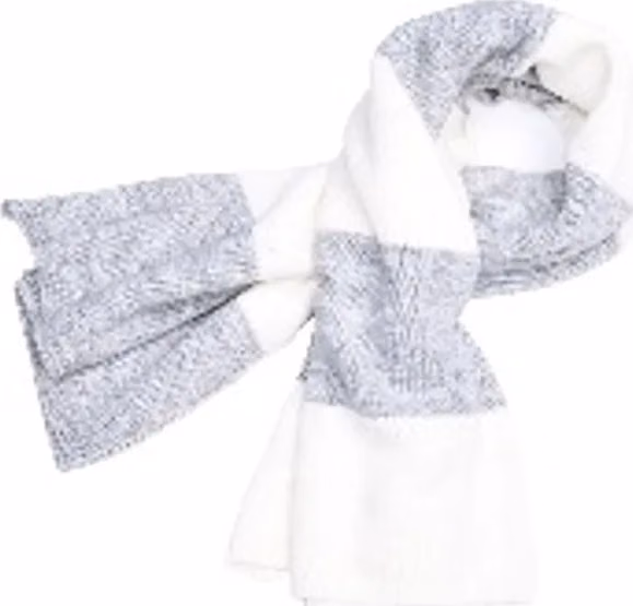 Gas White Marabou Scarf
