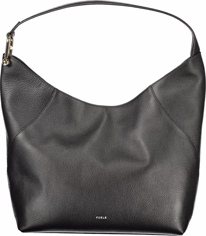 Furla Nero Pelle Women Shoulder Bag