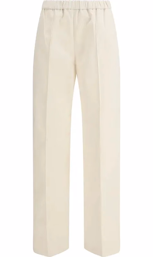 Fabiana Filippi Beige Cotton Casual Pants