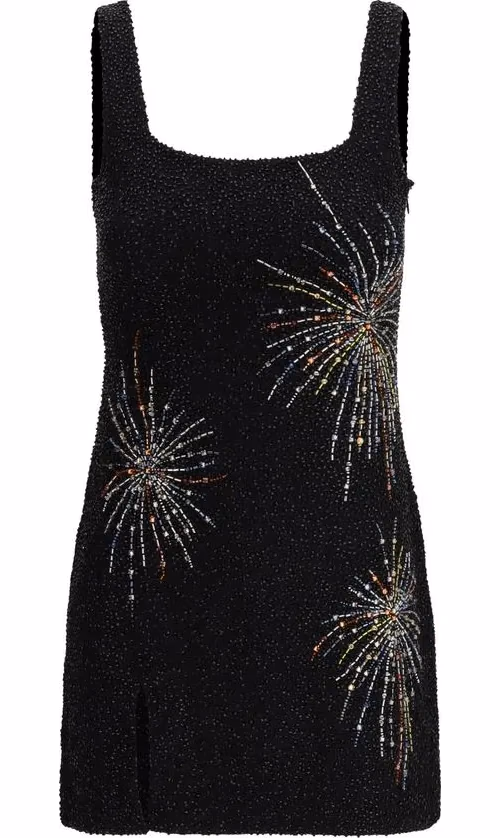 Staud Black Nylon Casual Dress