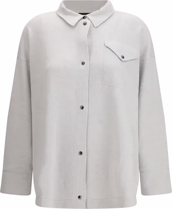 Fabiana Filippi Gray Wool Dress Shirt