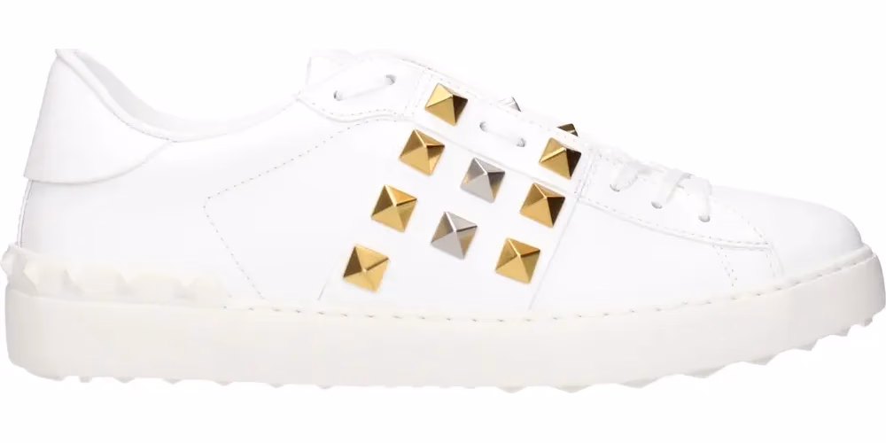 Valentino Garavani White Leather Low Top Sneakers