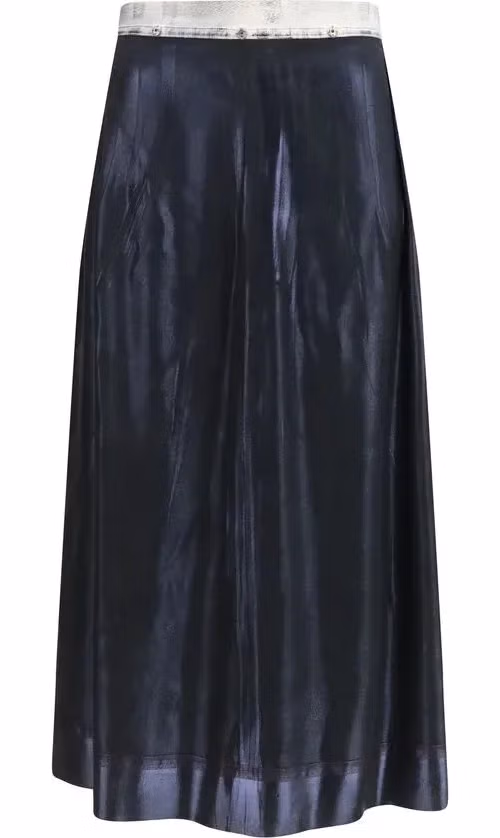 Maison Margiela Blue Acetate Midi Skirt