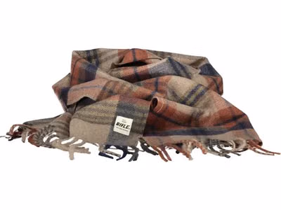 Marrone Polyester Men Scarf