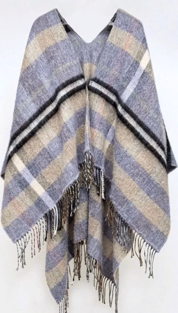 Gas Brown Marabou Poncho