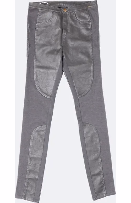 Gas Gray Leather Pants
