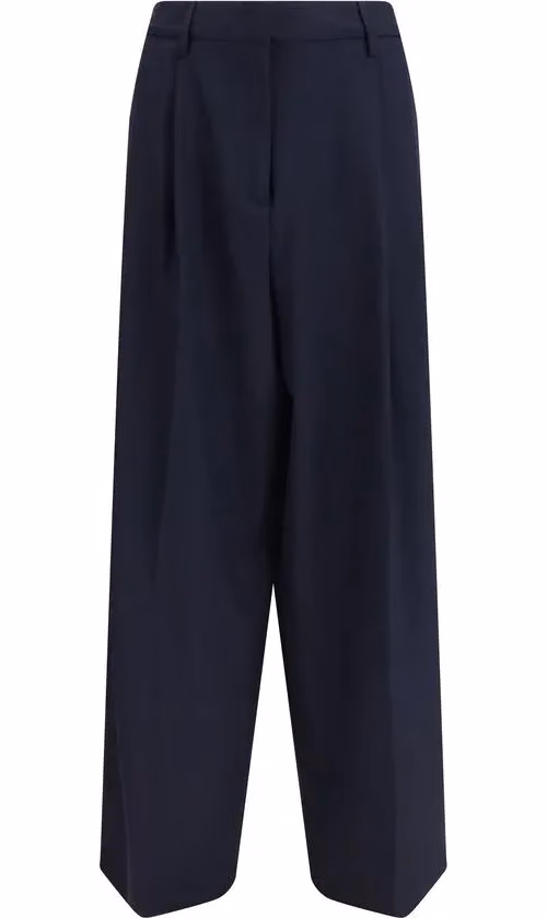 Fabiana Filippi Blue Polyester Casual Pants