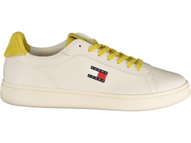 Tommy Hilfiger Bianco Polyurethane Men Sneaker