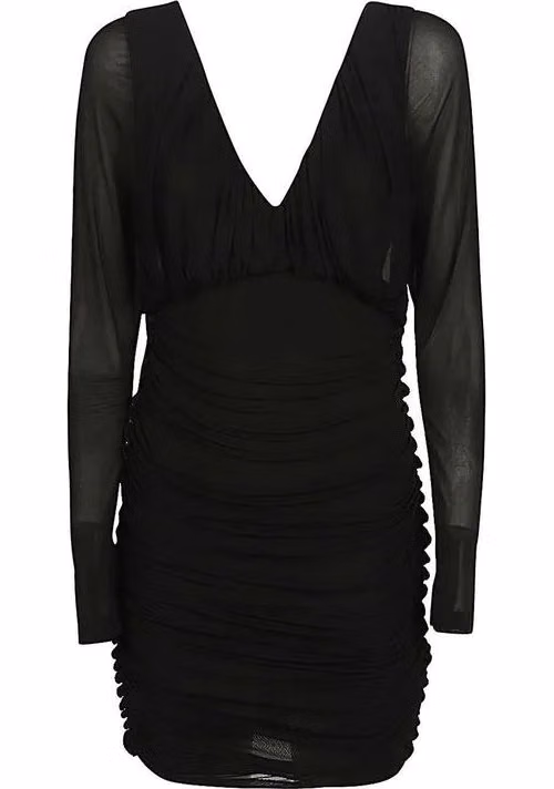 Saint Laurent Black Viscose Cocktail Dress