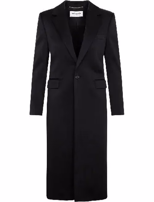 Saint Laurent Black Acetate Coat