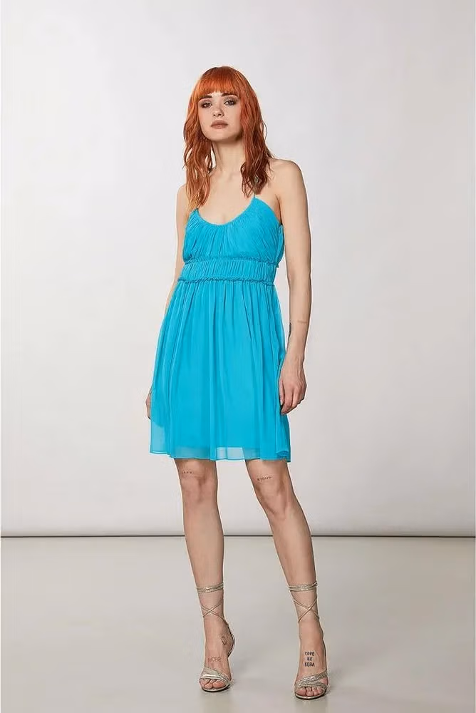 Patrizia Pepe Turquoise Polyester Casual Dress