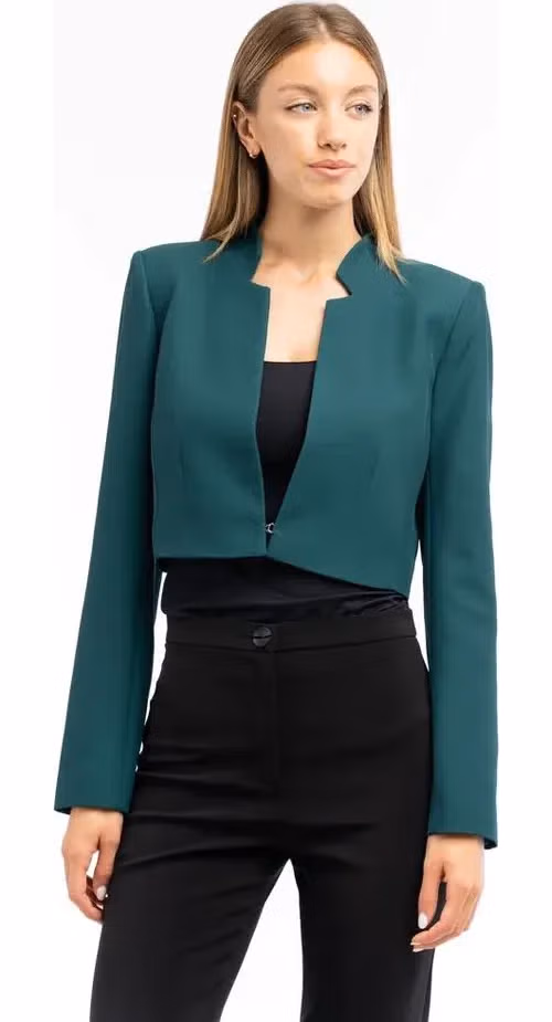 Patrizia Pepe Brown Polyester Blazer