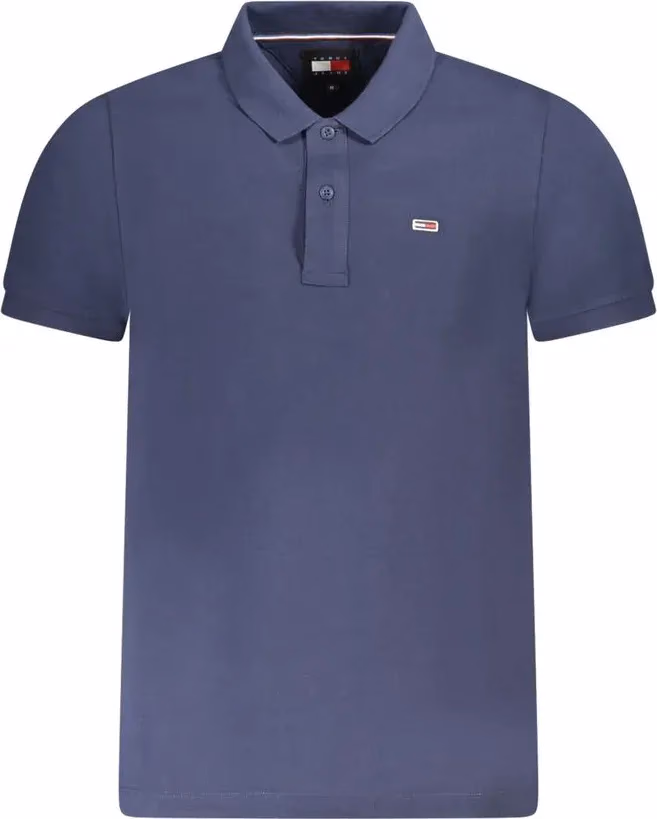 Tommy Hilfiger Blu Cotton Men Polo Shirt