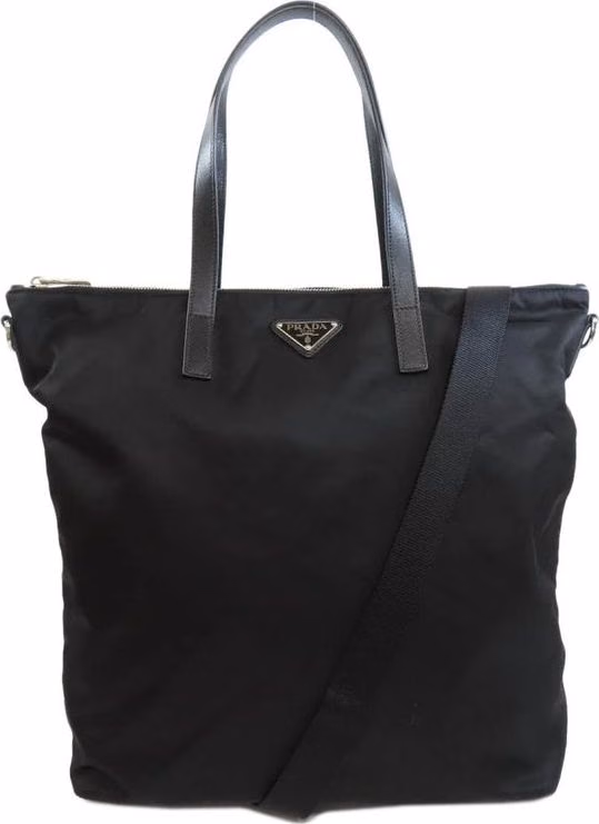 Prada Black Nylon Tote Bag