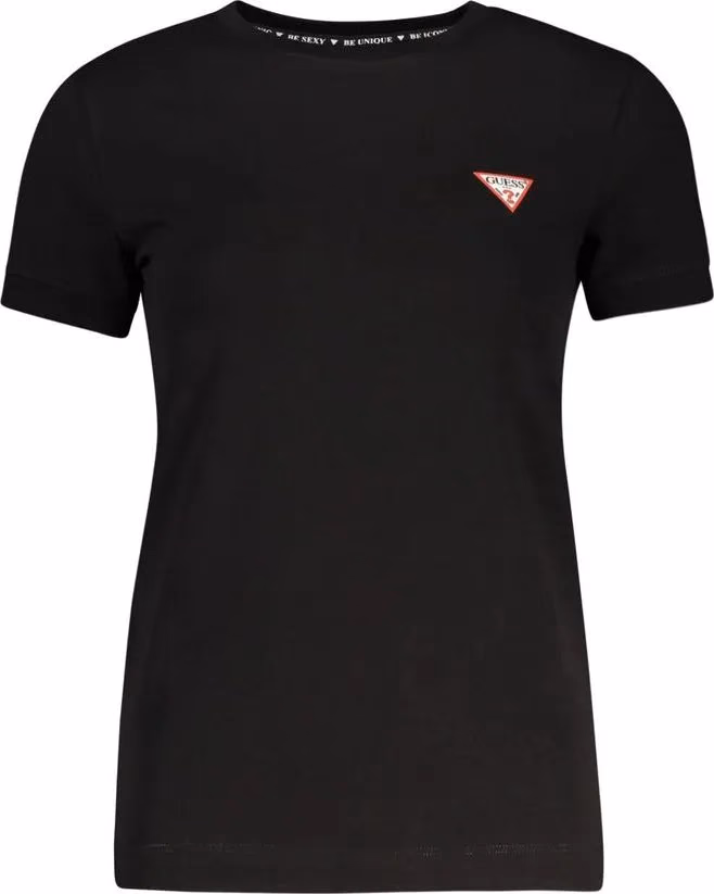 Guess Jeans Black Organic Cotton Women T-Shirt