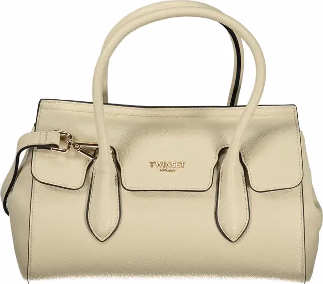 Twinset Beige Polyurethane Women Tote