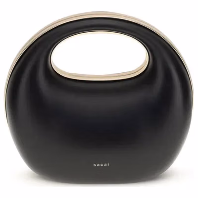 Black Calf Leather Bos Taurus Handbag