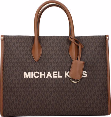 Brown Fabric Handbag