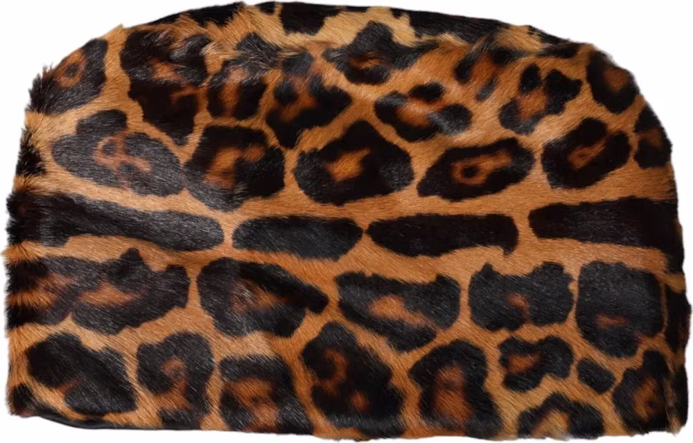 Dolce & Gabbana Brown Leopard Fur Women Bucket Capello Hat