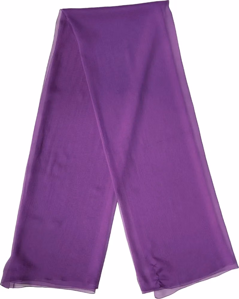 Dolce & Gabbana Purple Silk Neck Wrap Shawl Stole 200cm x 134cm Scarf