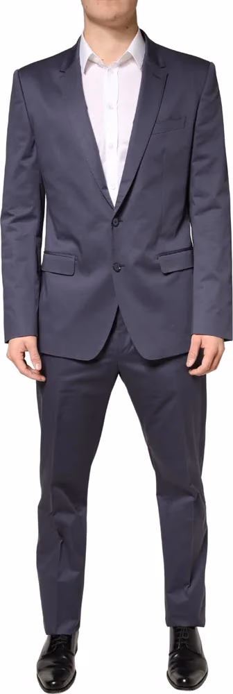 Dolce & Gabbana Blue Single Breasted MARTINI 2 Piece Suit