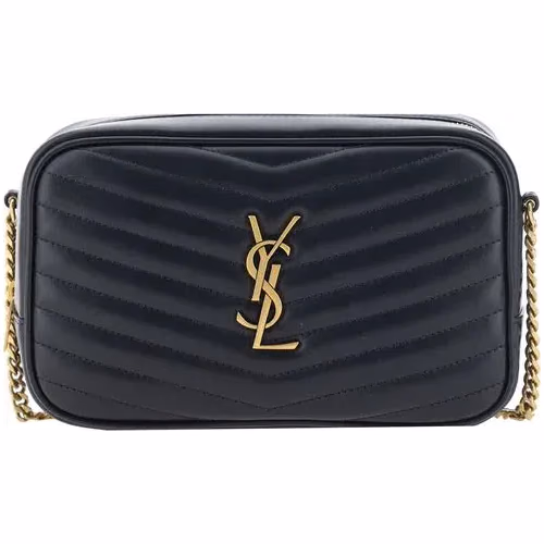 Saint Laurent Black Calf Leather Bos Taurus Shoulder Bag