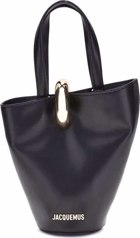 Jacquemus Black Calf Leather Bos Taurus Backet Bag