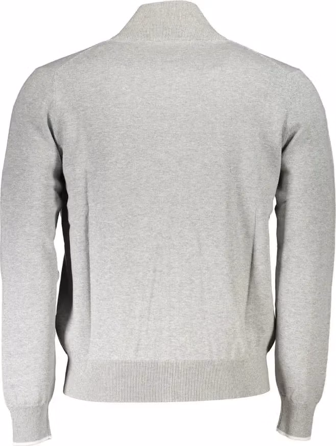 North Sails Grigio Organic Cotton Men Cardigan