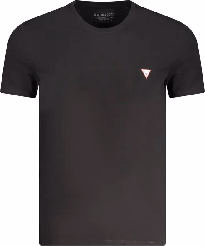 Guess Jeans Black Cotton Men's T-Shirt