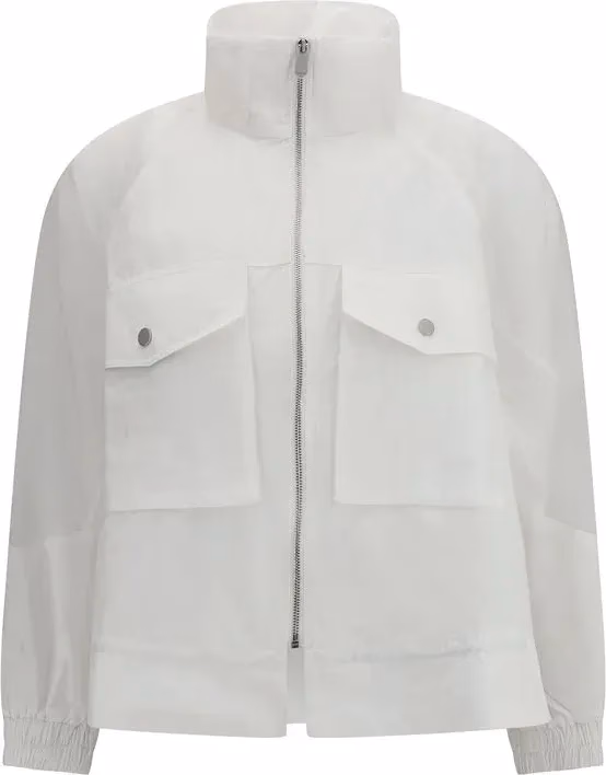 PINKO White Polyester Shell Jacket