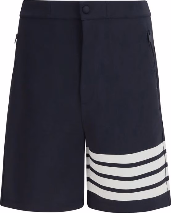 Thom Browne Blue Viscose Bermuda Shorts