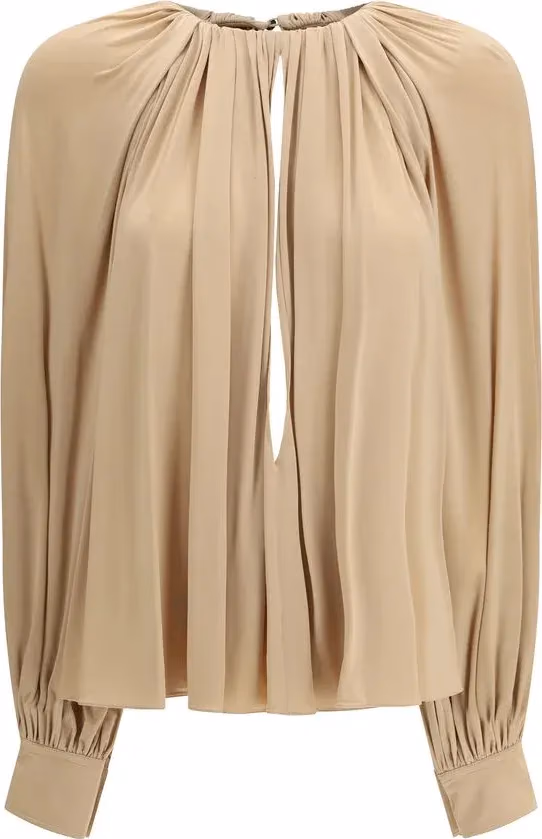 Ferragamo Beige Viscose Blouse