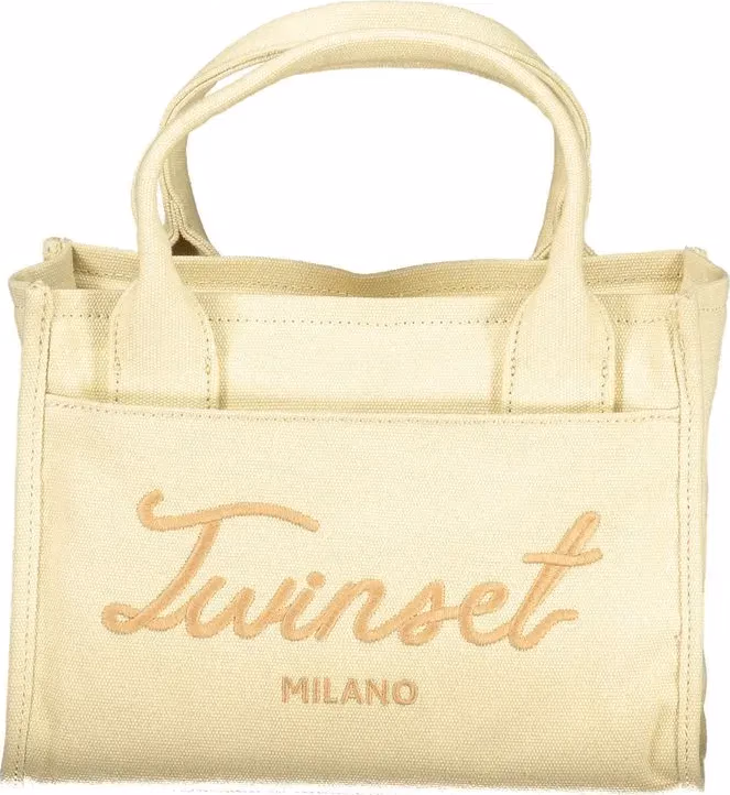 Twinset Beige Cotton Women Handbag