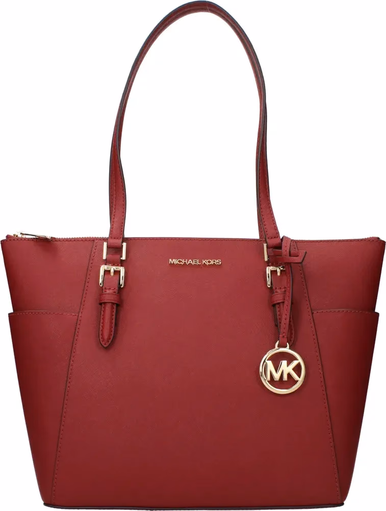 Michael Kors Red Leather Shoulder Bag