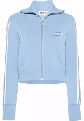 Blue Nylon Cardigan